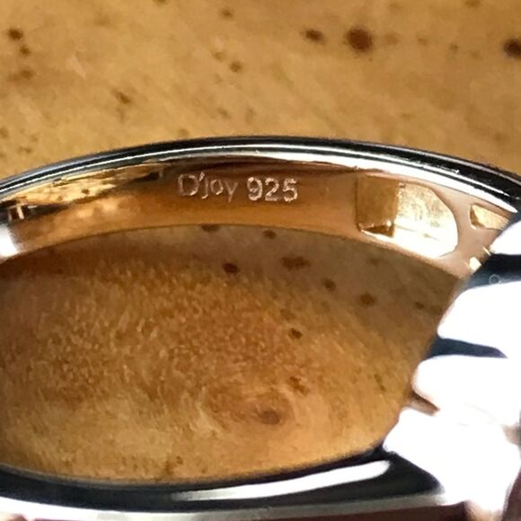 Santa Ana Madeira Citrine Sterling Silver Yellow Gold Vermeil Ring Size 10 - Picture 6 of 9